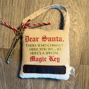 Magic Key Holiday Door Hanger - Red and Green